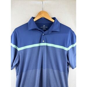 Southern Tide Men's Polo Shirt Blue Golf Performance Stretch, Sz Large L